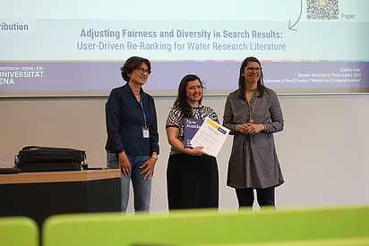 Women Informatics Thesis Award Ceremony - the GI-FG "Frauen und Informatik" ceremoniously hands over the prizes